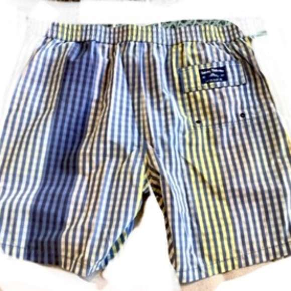 Tommy Bahama XXL striped swim trunks,,blue stripes, lined, great! - Picture 2 of 8